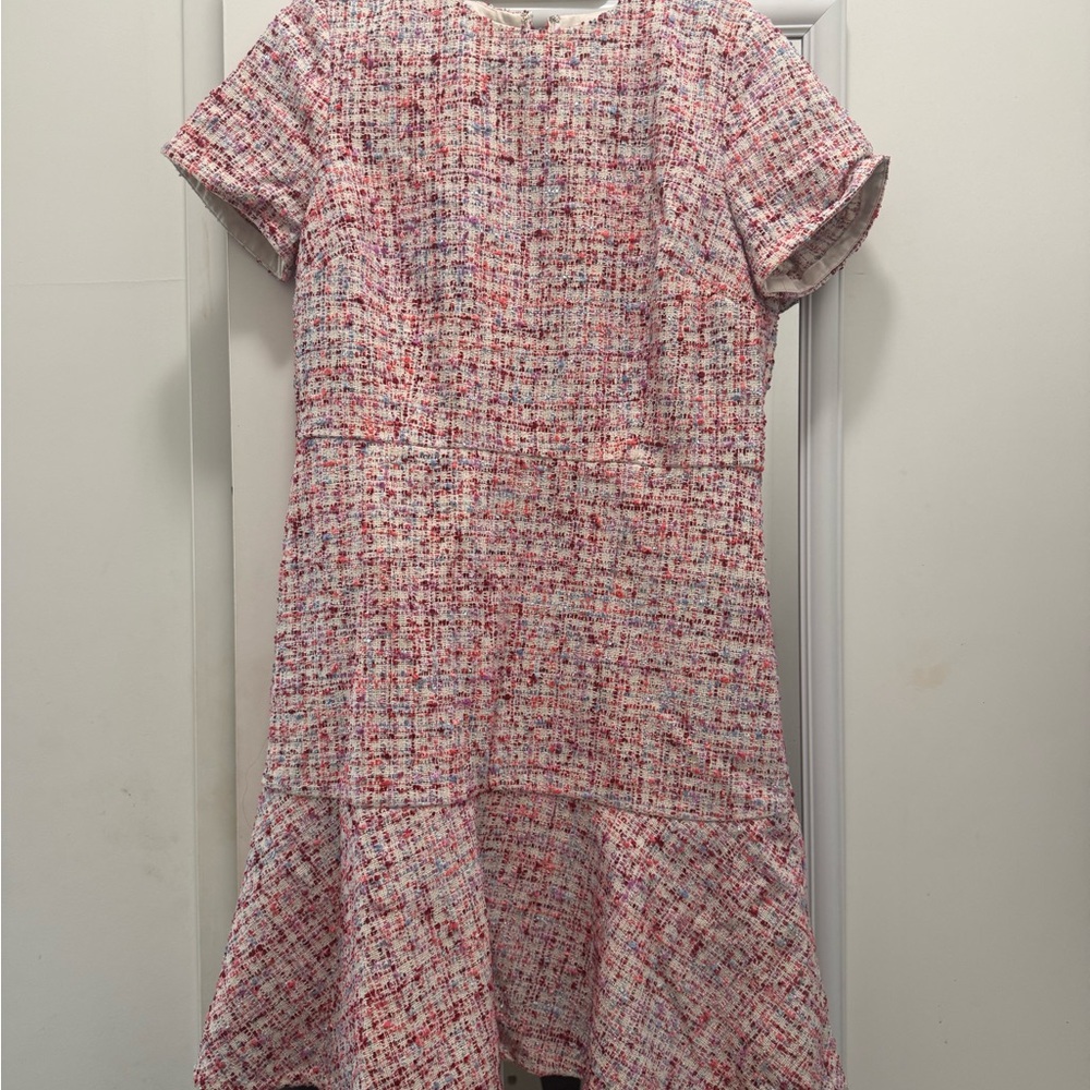 Ann Taylor Pink Tweed Dress